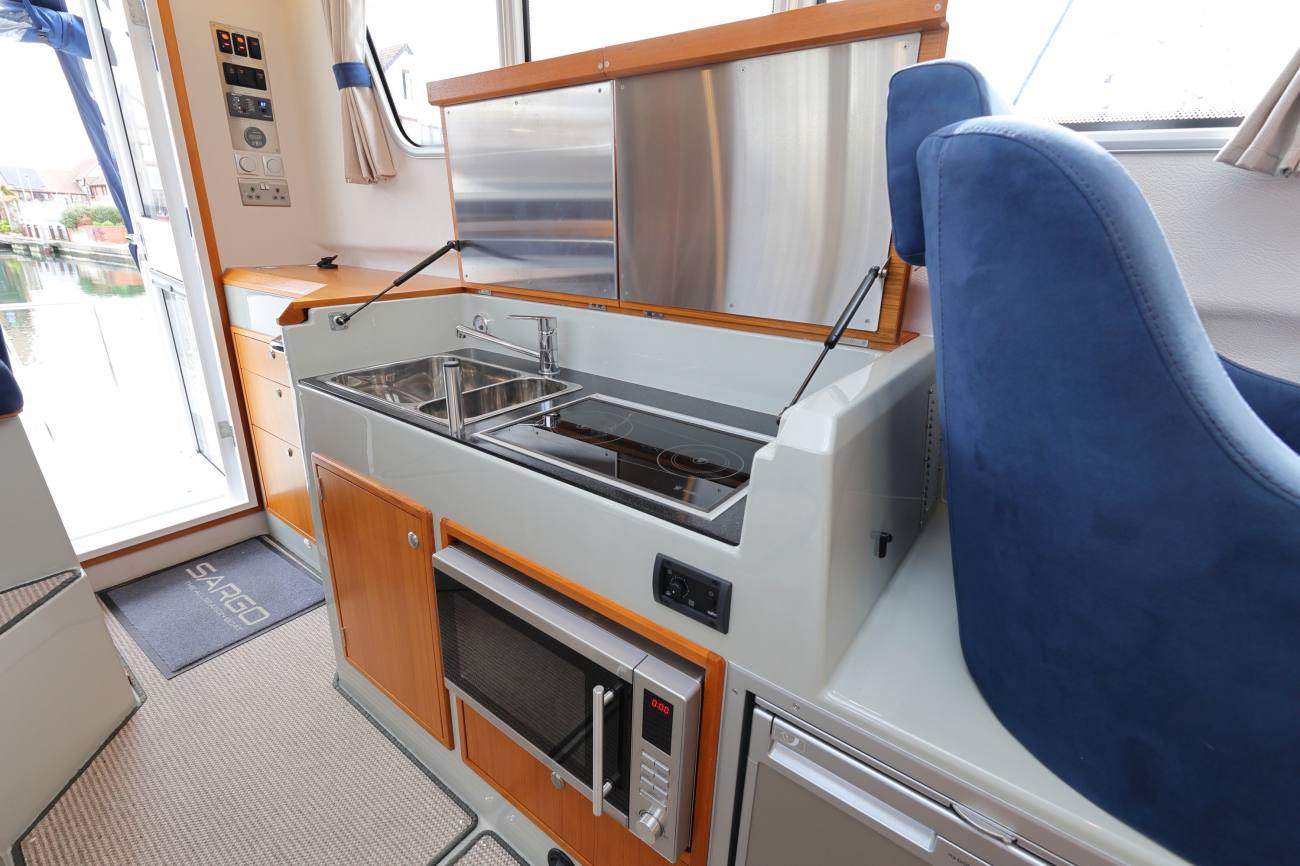 Sargo 36 Fly Memsahib Galley Looking Aft