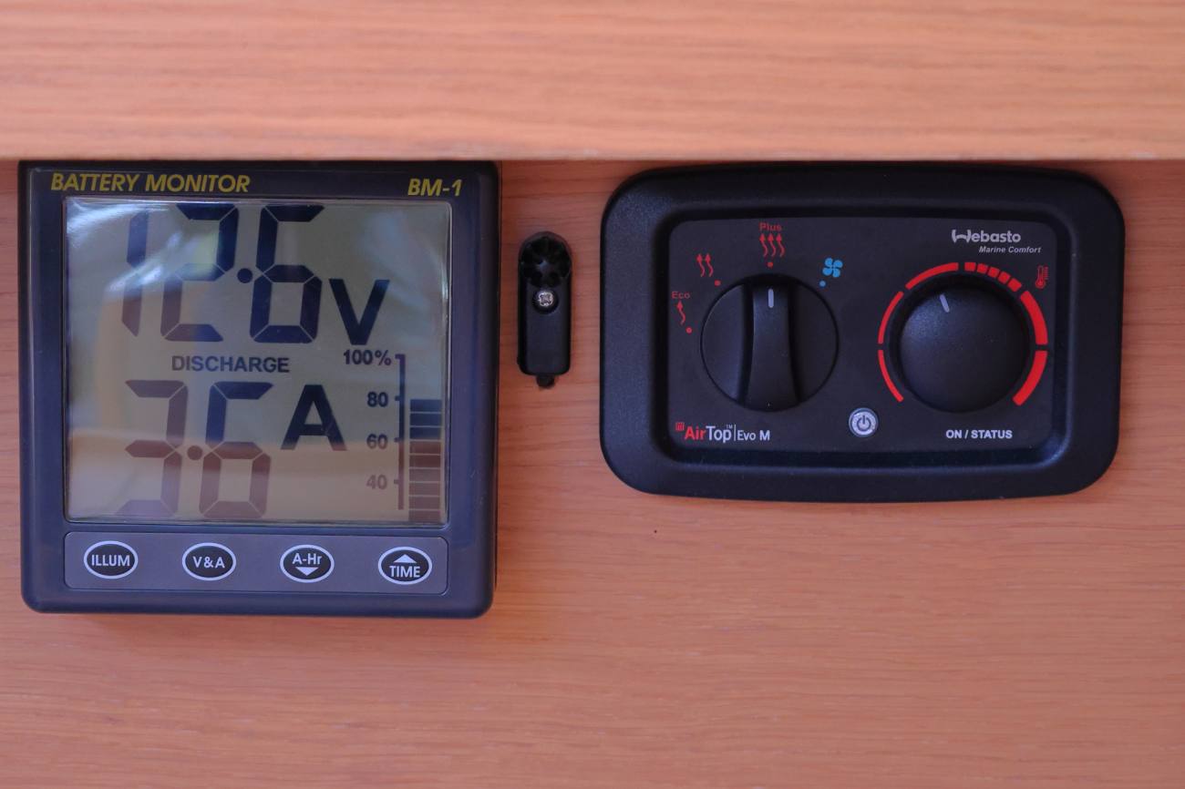 Battery monitor and Heater control